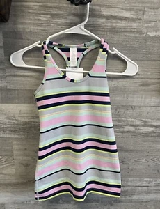 IVIVVA Girls Lululemon Keep Your Cool Racerback Tank Top Size 10 - Picture 1 of 3