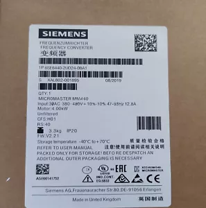 Convertidor de frecuencia 6SE6 440-2UD24-0BA1 SIEMENS 6SE6440-2UD24-0BA1 MICROMASTER - Imagen 1 de 3