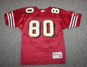 Vintage Wilson #80 Jerry Rice San Fran Jersey 10-12 Youth Medium - Picture 1 of 4