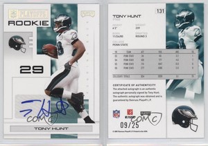 2007 Playoff NFL Playoffs Silver Signatures /25 Tony Hunt #131 Rookie Auto RC