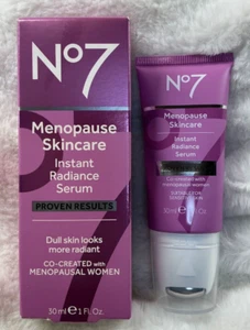 No 7 Menopause Skincare Instant Radiance Serum Dull Skin Looks More Radiant 30ml - Picture 1 of 9