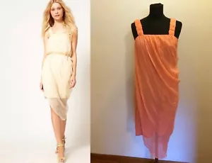 Traffic People United Kingdom silk dress with rose straps Sz S MSRP £117.00 - Picture 1 of 12