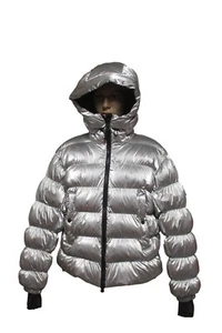 Bogner Feu + Ice Rosetta Ski Femmes Veste D'Hiver Argent Noir Taille 44 XXL - Picture 1 of 9