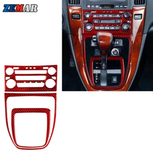 Red Carbon Fiber CD Console Panel Gear Shift Cover Trim B For Lexus RX300 98-03 - Bild 1 von 15
