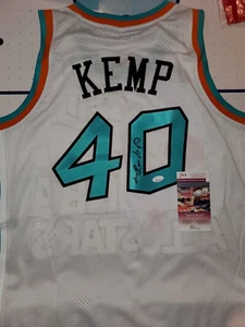 Shawn Kemp signed Adidas 1996 NBA All Star West Soul Swingman White Jersey JSA L - Picture 1 of 8