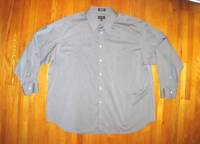 Camisa de Vestir Axcess Clásica Sin Arrugas Gris Sólido 18 1/2-34/36-2XL Nueva Foto 1 de 4
