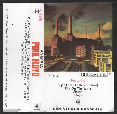 1977 MUSIC AUDIO CASSETTE TAPE - [ALBUM: ANIMALS] GROUP: PINK FLOYD (AUSTRALIAN) - Image 1 of 4