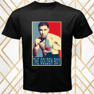 T-shirt da uomo nera Oscar De La Hoya The Golden Boy taglia S - 5XL - Foto 1 di 1