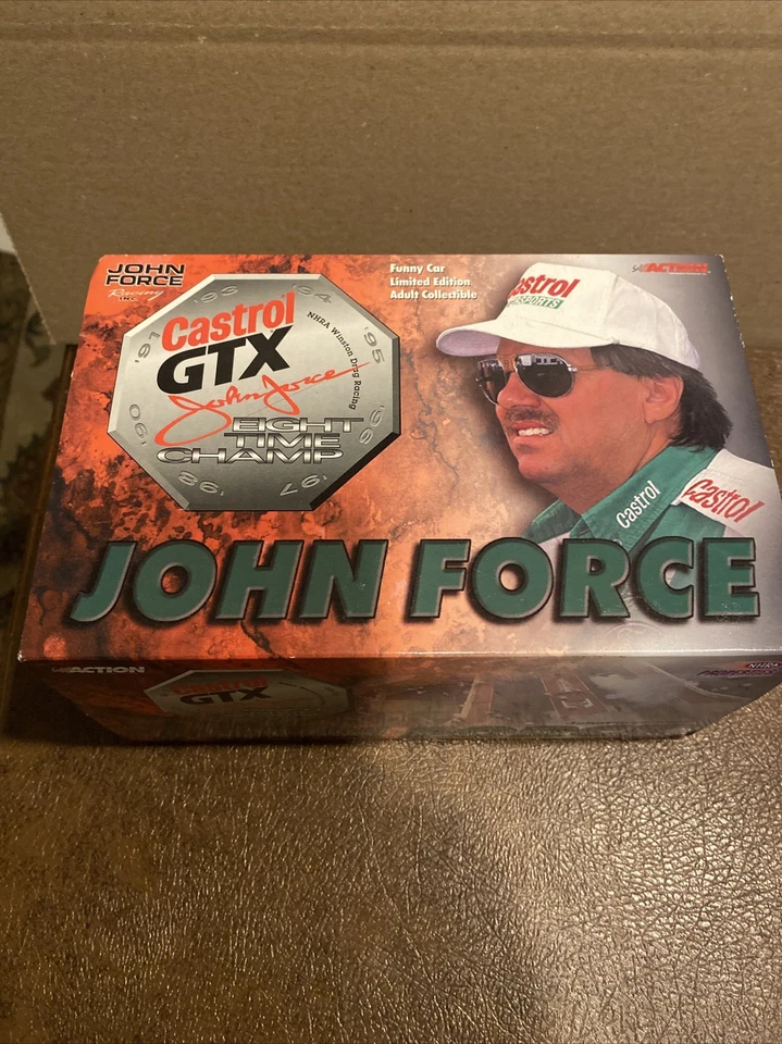 John Force Castrol GTX Funny Car" NHRA Action coche a pedales de carreras Foto 1 de 4