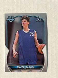 2022-23 Bowman University Chrome Basketball U #84 Matas Buzelis 1st Base Card