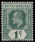 British Honduras Edvii Sg95, 1C Blue-Green, M Mint. Cat £24.