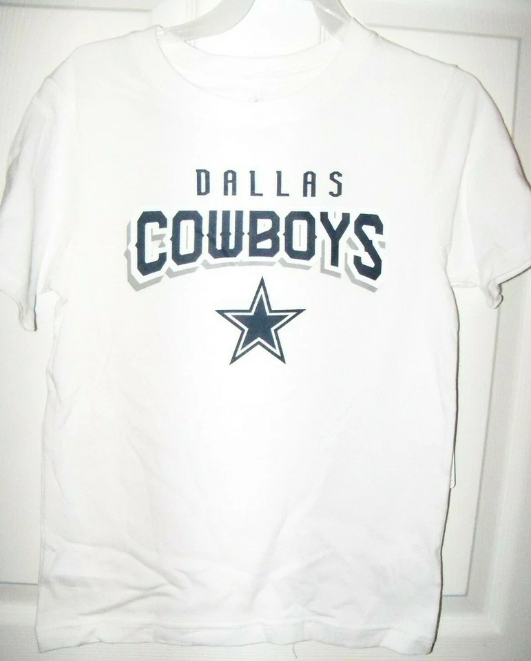 Camisa de fútbol blanca de manga corta de los Dallas Cowboys para niños jóvenes talla 18 nueva con etiquetas Foto 1 de 1