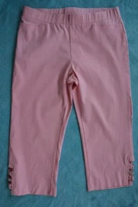 Pink PULL ON CROP PANTS Size 18 Bengaline Style. New. STRETCH rrp $49. Leg Trim - Foto 1 di 1