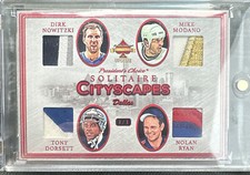 2023 Presidents Choice Solitaire City Scapes  1/1 Dirk, Nolan, Dorsett, Modano🔥