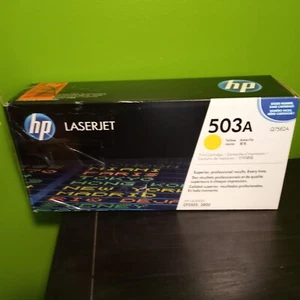 Original HP Q7582A 503A Gelb Tonerkartusche Color LaserJet CP3505 3800 NEU - Bild 1 von 3