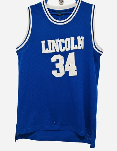 JERSEY Jesus Shuttlesworth Lincoln High Ray Allen #34 HE GOT GAME Mens Large Use Cover