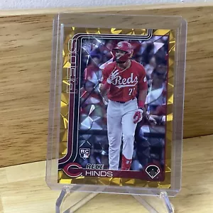 Rece Hinds RC - 2025 Topps Series 1 - Gold Diamante /50 - Reds Rookie - Picture 1 of 2