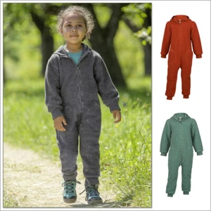 ENGEL - Kids Coverall Romper with Hood, Organic Merino Boiled Wool, Size 6m - 2y - Picture 1 of 12