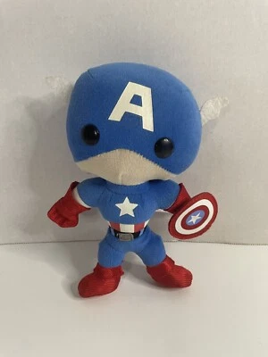 Peluche Funko de 8" Capitán América de Marvel Comics 2011 Foto 1 de 4