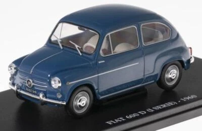 Fiat 600 D (I Serie) - 1960- 1:24 Scale - Vintage Car -  + Display Case -     Mo - Image 1 of 4
