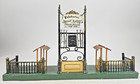 Märklin Spur 1 Bahnsteigsperre No. 2166/1 uralt 43,5x9 cm handlackiert