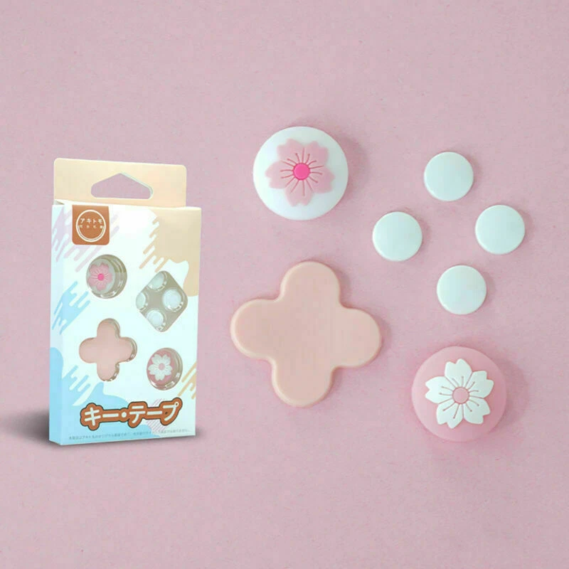 Controller Keys Button Cover Case Thumbstick Rocker Caps for Switch Games Grip - Image 1 of 4