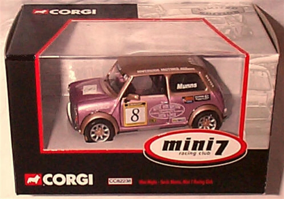 Mini 7 Racing club Sarah Munns CC82238 New Boxed Corgi 1-36 opening front doors - Image 1 of 1