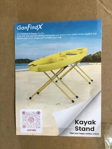 Foldable Kayak Stand Aluminum & Portable Racks For Kayaks Carrying NEW - Picture 1 of 1