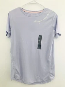 All in Motion Girls Short Sleeve Activewear Top 'Stronger Everyday' XL 14/16 - Picture 1 of 3