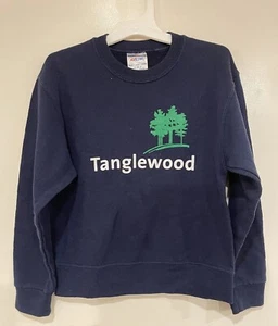 Jerzees NuBlend Unisex Youth Tanglewood Cotton Blend Crew Neck Sweatshirt Navy S - Picture 1 of 4