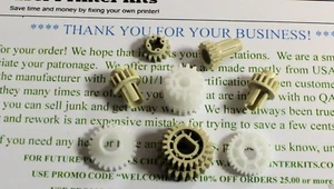 (8 PIEZAS) HP LASERJET 3800 3600 KIT DE REPARACIÓN DE ENGRANAJES DE FUSOR GRADO TÉCNICO ISO9001 - Imagen 1 de 1