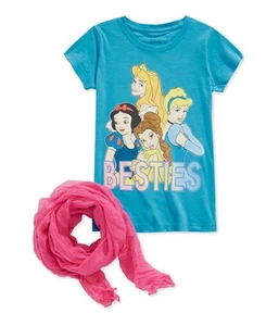 Disney Girls Besties 2 Piece Graphic T-Shirt, Blue, Big Kids (8-20), L (16) - Picture 1 of 1