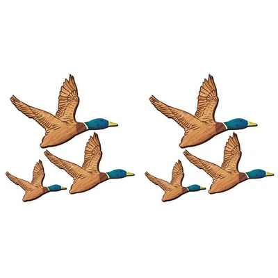 6X 3 Size Mallard Duck Wall Art Wooden Ducks Wall Decor Rustic Flying Birds9428 - image 1 of 4
