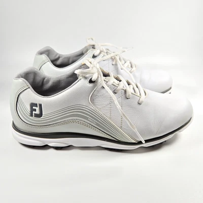 Zapatos de golf FootJoy FJ Pro SL para mujer talla 9 blancos con clavos suaves 98100 Foto 1 de 4