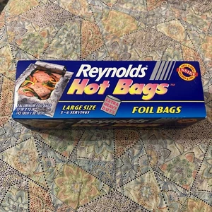 Paquete de 3 bolsas calientes de aluminio Reynolds bolsas de papel de aluminio de gran tamaño descontinuadas NUEVAS Y selladas - Imagen 1 de 6