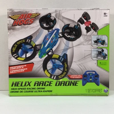 Air Hogs Helix Race Drone Blue High-Speed Racing Drone for Indoors Ages 8+ - Image 1 of 4