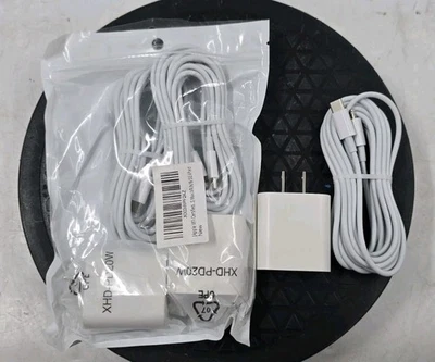 3 Pack 10FT Charging Cable USB C to USB C And Fast Charger Bricks - EB-18657 - Image 1 of 3