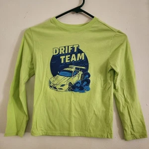Cat & Jack Drift Team T-Shirt Motor Car Racing Boy Tee Yellow Small 6/7 Target - Picture 1 of 4