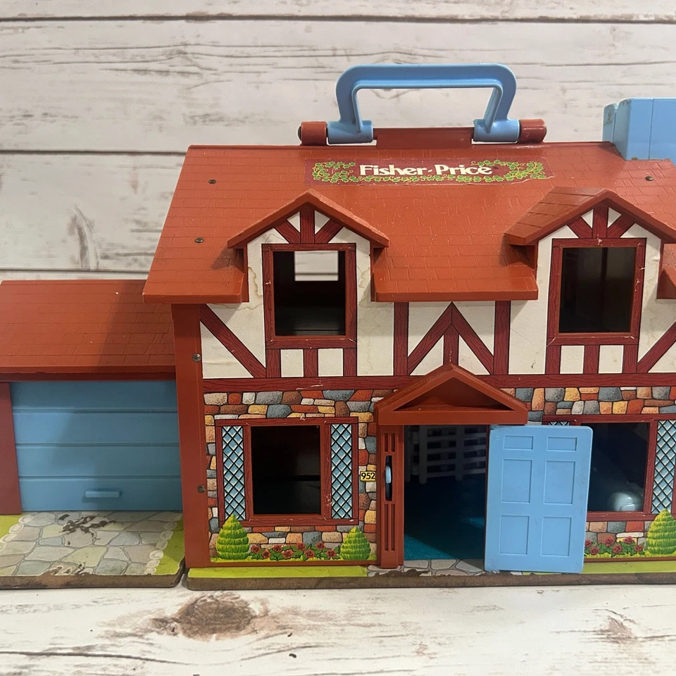 复古 Fisher-price Little People House 复古 1980 — 第 1/4 张图片