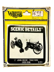 Woodland Scenics Scenic Details 2 John Deere Tractors Kit D211 HO Scale - Picture 1 of 1