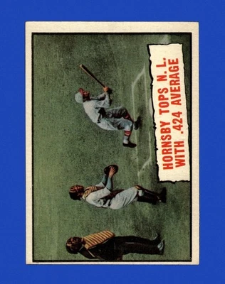 1961 年 Topps 套装-Break #404 Rogers Hornsby 0.424 状况完好 *GMCARDS* — 第 1/2 张图片