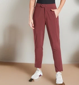 Pantaloni alla caviglia Athleta Uptown taglia 4/P #530632 cognac pendolarismo lavoro viaggio nuovi senza etichette - Foto 1 di 16