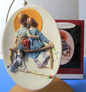 1996 Hallmark Ornament LITTLE SPOONERS Norman Rockwell - Bild 1 von 13