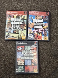 Lotto PS2 Grand Theft Auto 3 Vice City San Andreas (3) - Foto 1 di 3
