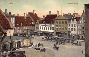 Estonia - TALLINN Reval - The market - Publ. R. von der Ley 608 - Picture 1 of 2