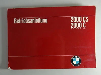 Инструкции по эксплуатации / руководство BMW 2000 CS / C / C автоматическое купе от 01/1967 - Изображение 1 из 4