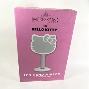 Impressions Hello Kitty Specchio a mano LED con base in piedi nuovo in scatola ❤️ - Foto 1 di 4