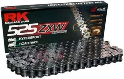 RK Takasago Chain 525ZXW 525 x 150 Chrome Brand New Made In Japan - Image 1 of 2