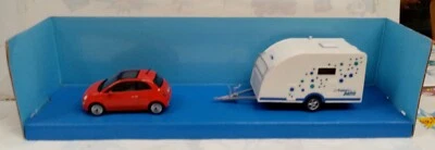 CARARAMA 1/43 - set FIAT NUOVA 500 + RIMORCHIO POLAR 400 BASIC  - Immagine 1 di 2
