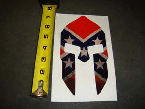 Spartan Helmet Dixe Flag Sticker Vinyl Decal 7" - Imagen 1 de 1